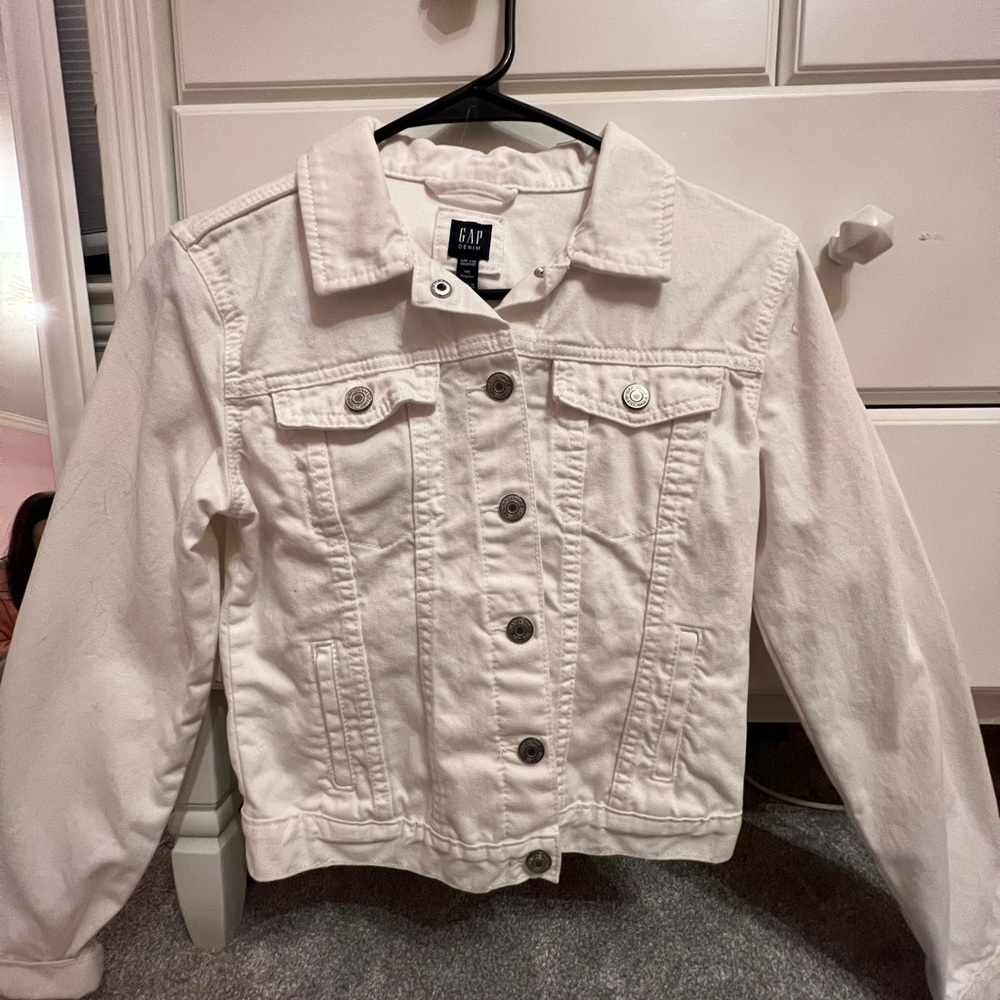 white denim jacket